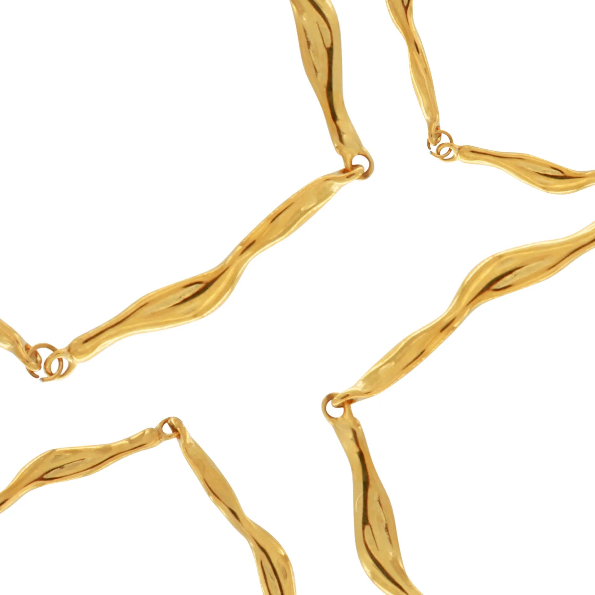 Joy Waterproof Organic Link Bracelet 18K Gold Plating, Dansk Copenhagen