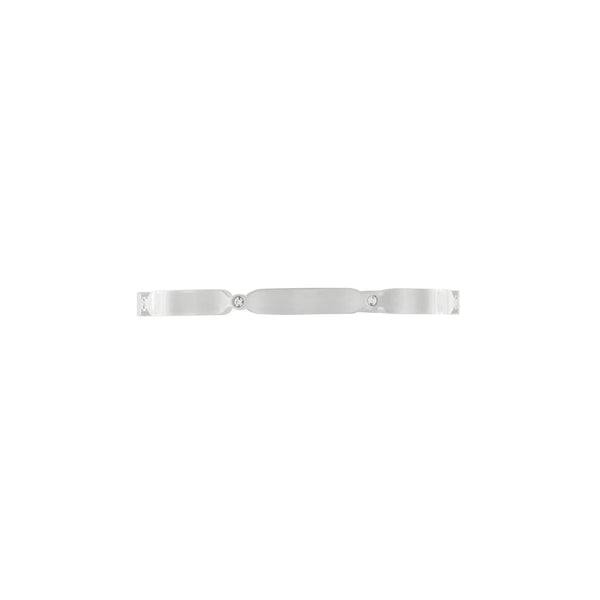 Joy Waterproof Clear CZ Delicate Bangle Silver Plating -DNSK Copenhagen