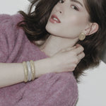 Courage Waterproof Oblong Cuff Pulsera chapada en oro de 18 quilates, Dansk Copenhagen