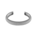 Courage Waterproof Oblong Cuff Bracelet Silver Plating -DNSK Copenhagen