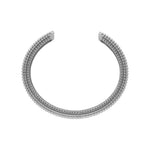 Courage Waterproof Oblong Cuff Bracelet Silver Plating -DNSK Copenhagen