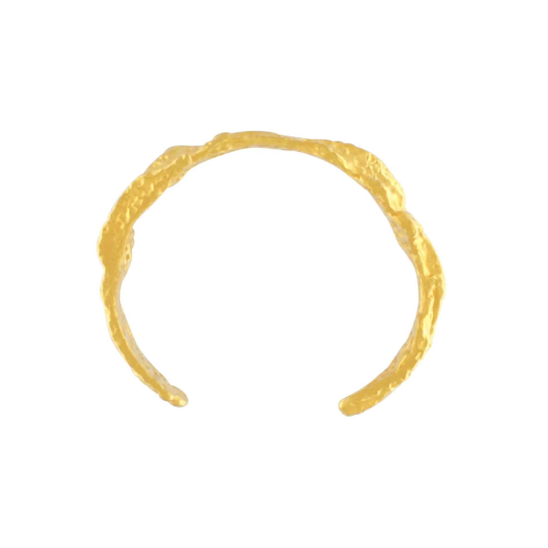 Courage Waterproof Organic Statement Cuff 18K Gold Plating, DNSK Copenhagen