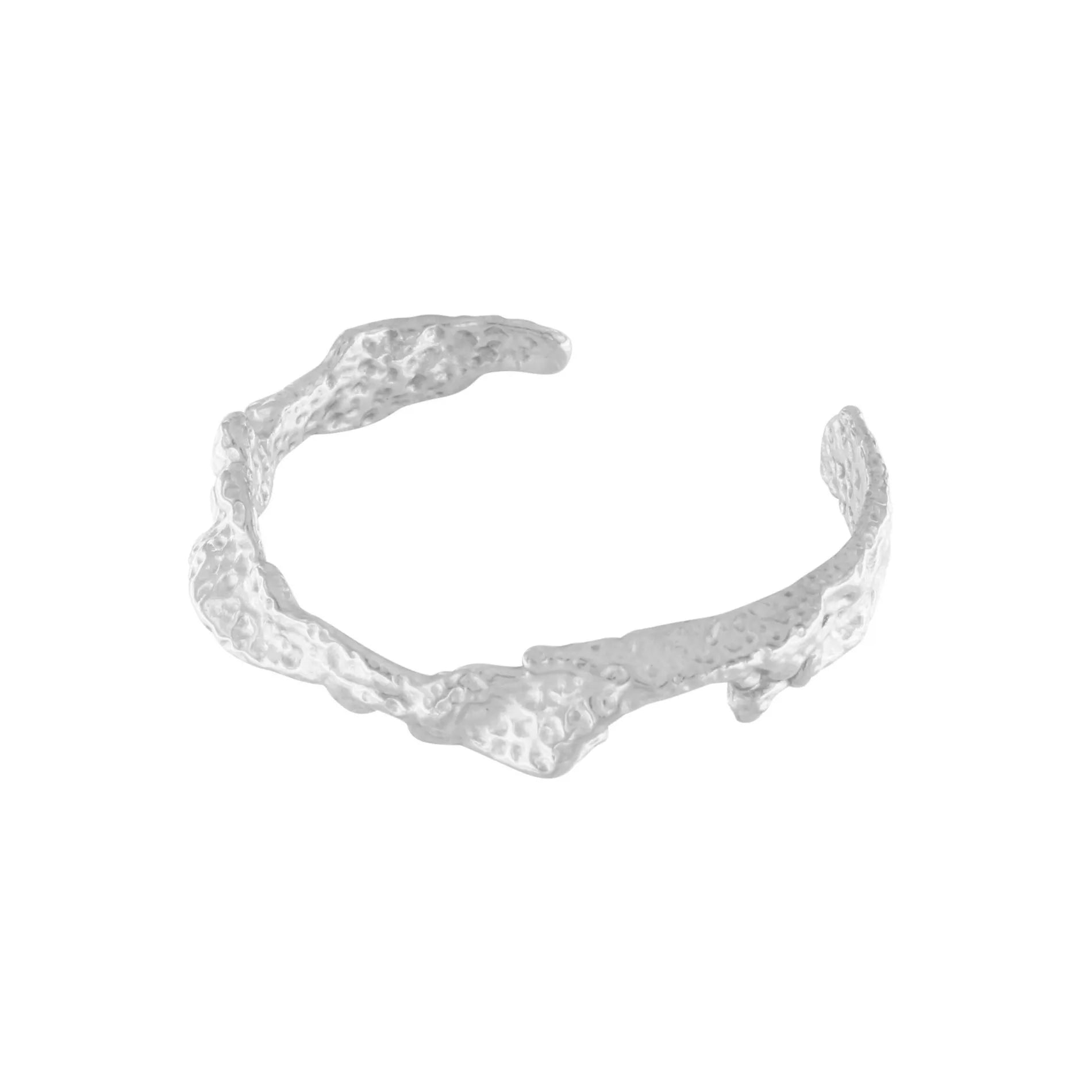 Courage Waterproof Organic Statement Cuff Silver Plating, DNSK Copenhagen