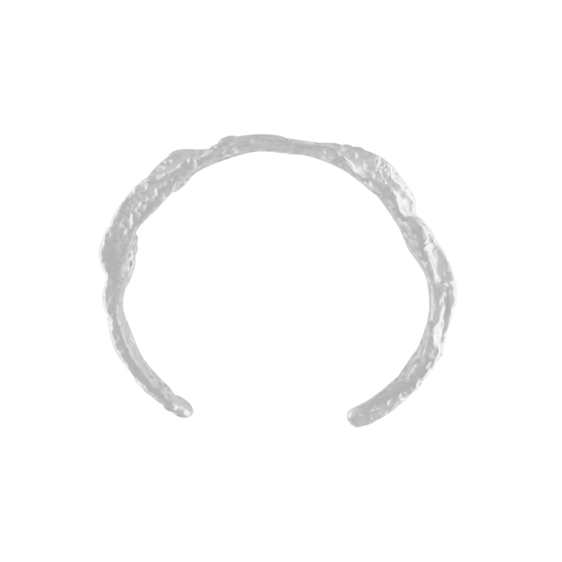 Courage Waterproof Organic Statement Cuff Silver Plating, DNSK Copenhagen