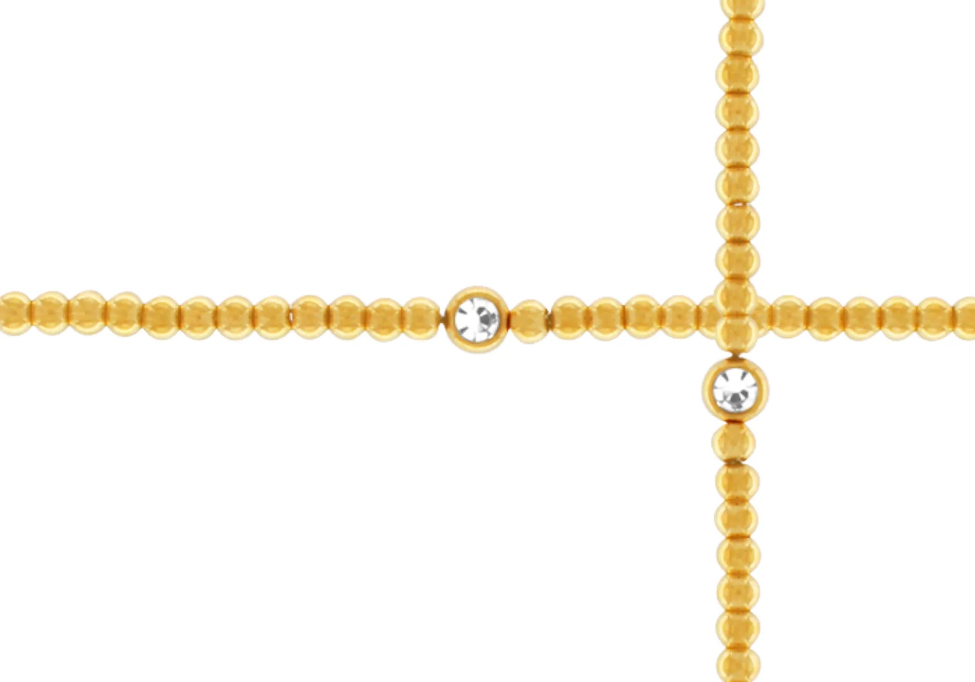 Joy Waterproof Heldere CZ & Bal Armband 18K Verguld, Dansk Copenhagen