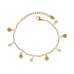 Joy Waterproof Munt & Parel Armband 18K Verguld, Dansk Copenhagen