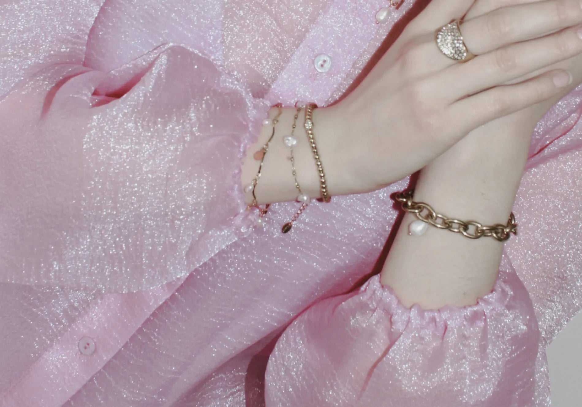 Joy Waterproof Munt & Parel Armband 18K Verguld, Dansk Copenhagen