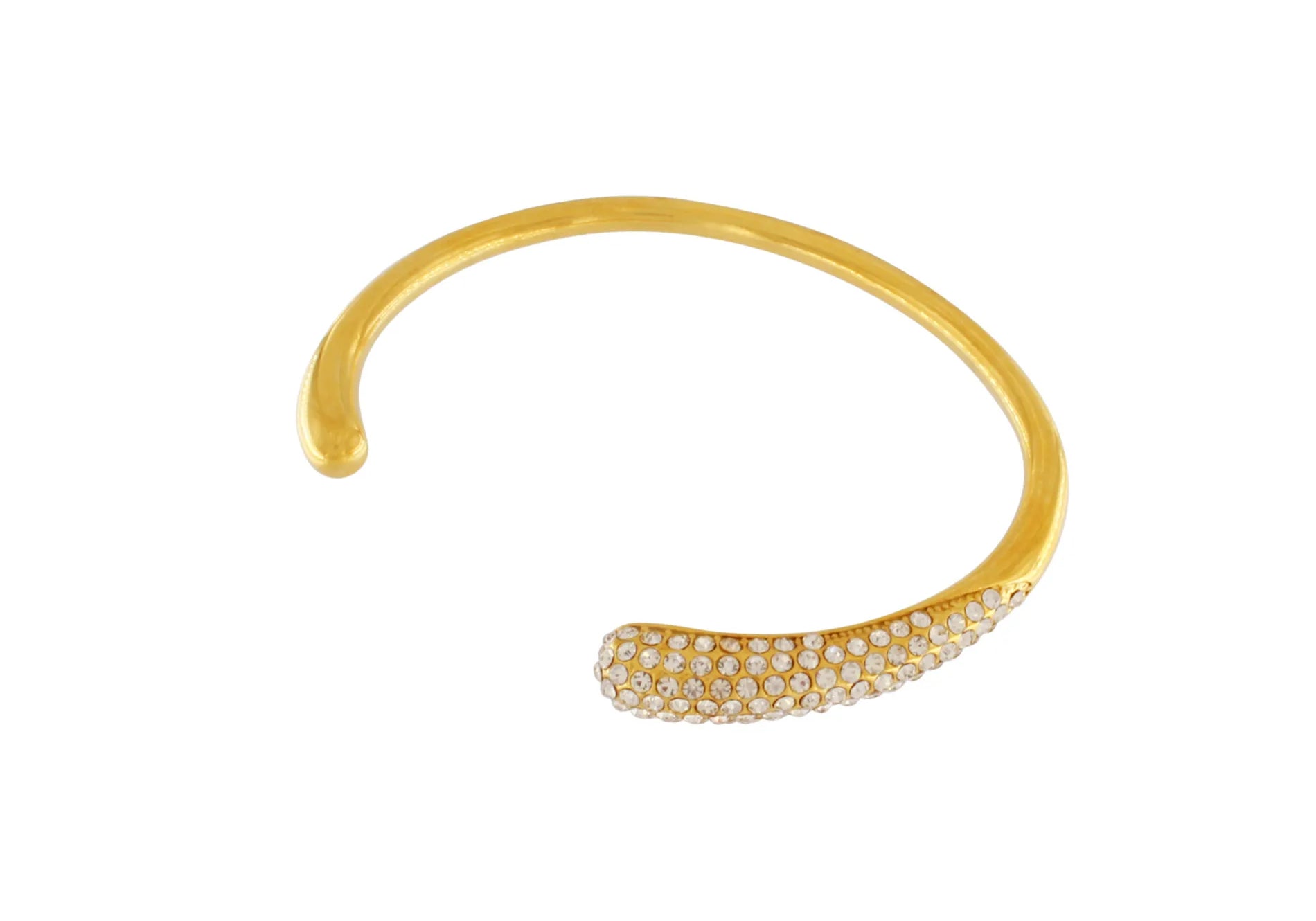 Joy Waterproof CZ Gap Cuff Bracelet 18K Gold Plating, Dansk Copenhagen