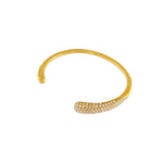Joy Waterproof CZ Gap Cuff Pulsera chapada en oro de 18 quilates, Dansk Copenhagen