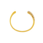 Joy Waterproof CZ Gap Cuff Pulsera chapada en oro de 18 quilates, Dansk Copenhagen