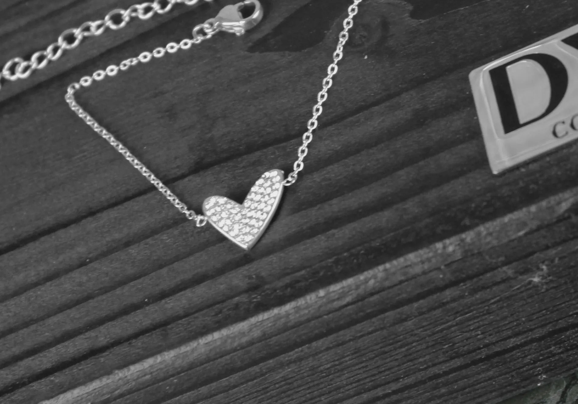 Love Vattentåliga Klart Multi CZ Hjärtarmband Silverplätering, Dansk Copenhagen