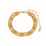 Courage Waterproof Chunky Link Bracelet 18K Gold Plating -DNSK Copenhagen