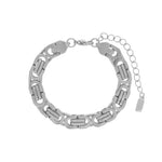 Courage Waterproof Chunky Link Bracelet Silver Plating -DNSK Copenhagen