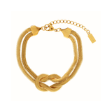 Passion  Waterproof Knot Herringbone Bracelet 18K Gold Plating