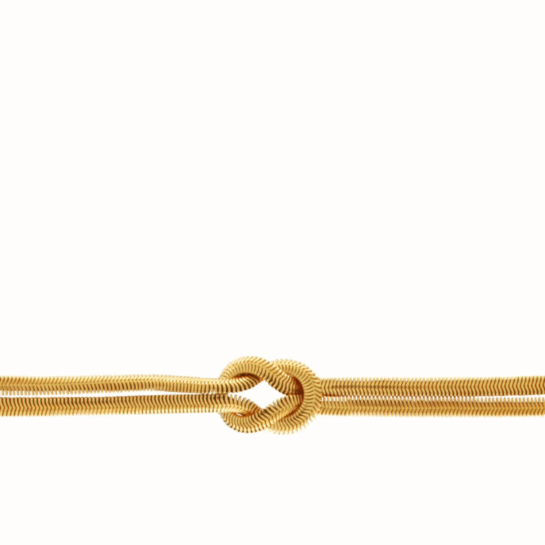 Passion  Waterproof Knot Herringbone Bracelet 18K Gold Plating, Dansk Copenhagen