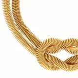 Passion  Waterproof Knot Herringbone Bracelet 18K Gold Plating