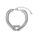 Passion  Waterproof Knot Herringbone Bracelet Silver Plating