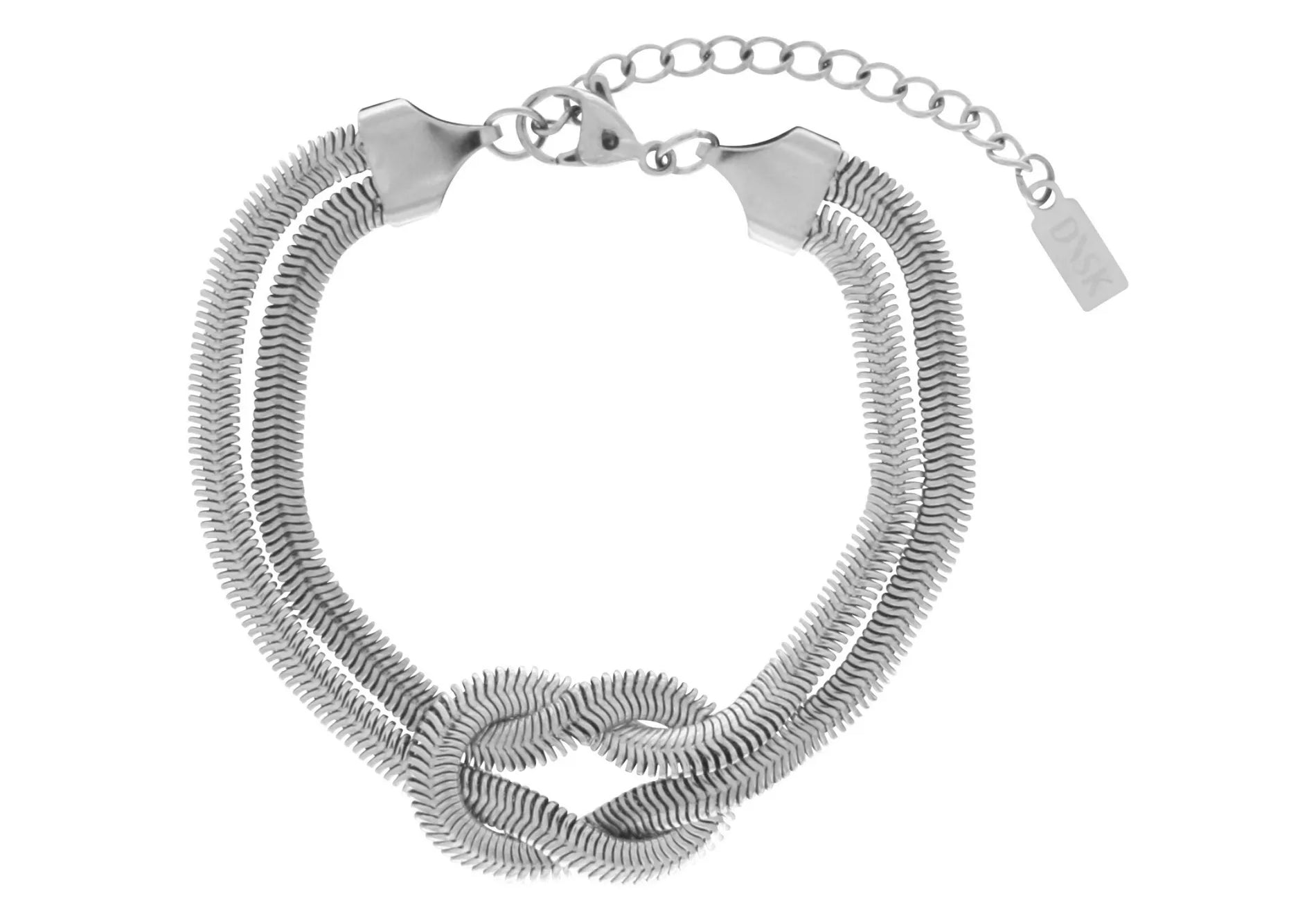 Passion  Vattentåliga Knot Herringbone Armband Silverplätering, Dansk Copenhagen