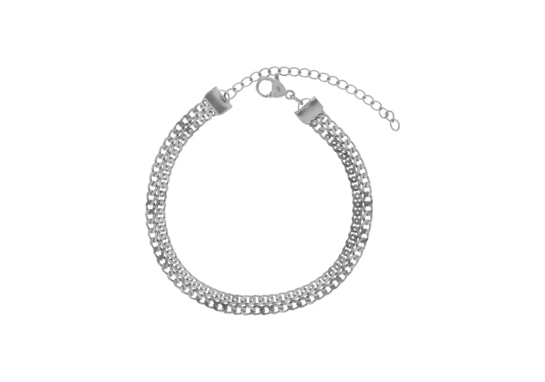 Passion Vattentåliga Flat Panzer Armband Silverplätering, Dansk Copenhagen