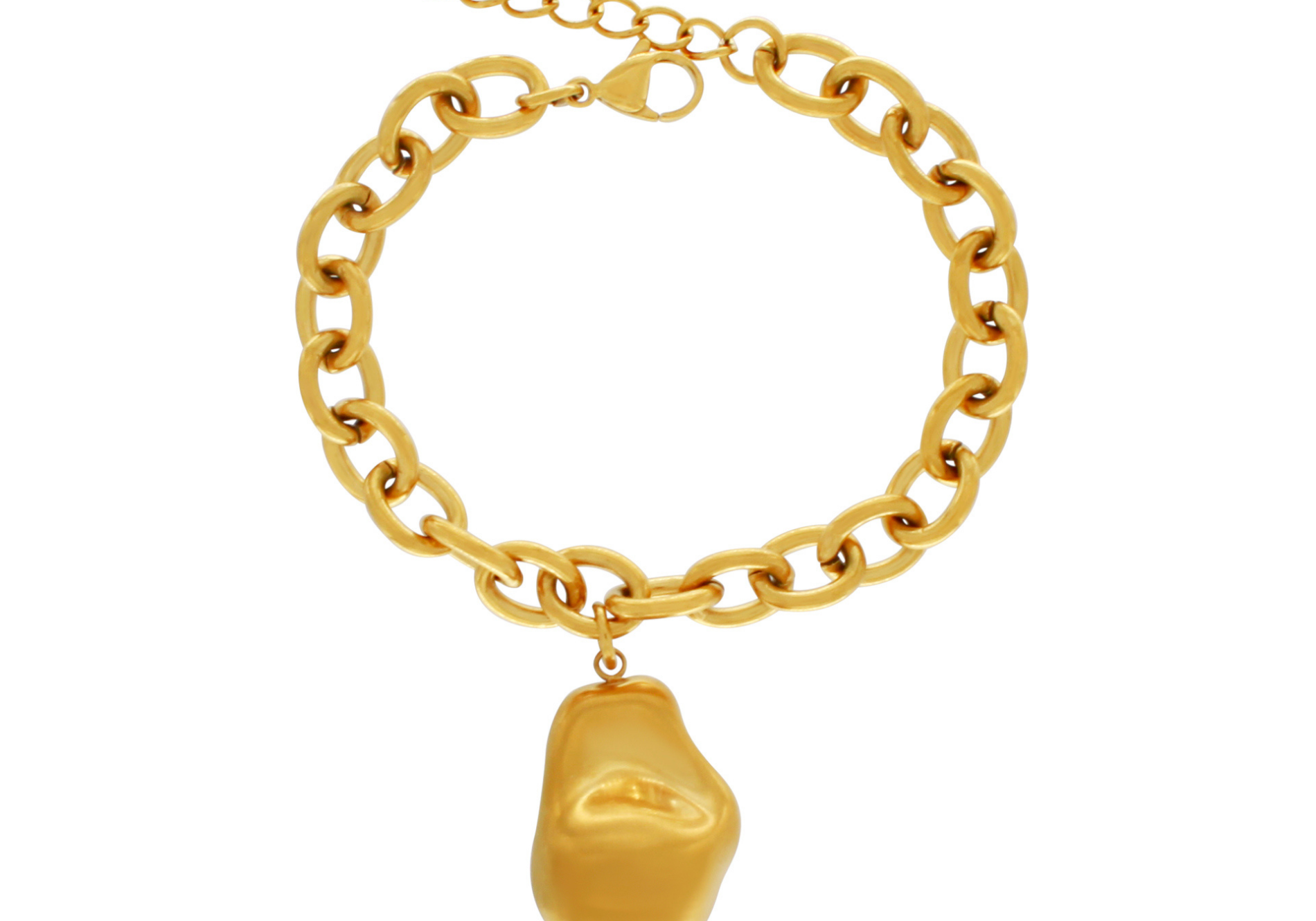 Courage Waterproof  Geborstelde Oganic Statement Ketting Armband 18K Verguld, DNSK Kopenhagen
