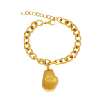 Courage Wasserfester  Gebürstetes Oganic Statement-Kettenarmband 18K Vergoldung, DNSK Copenhagen