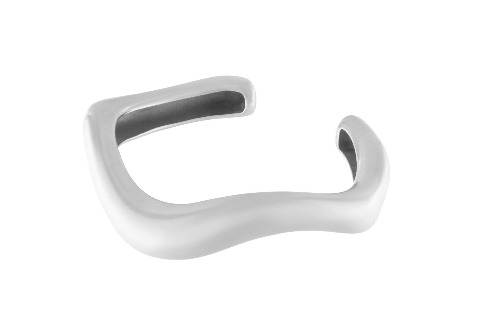Courage Waterproof  Geborsteld Organisch Cuff Armband Verzilverd, DNSK Kopenhagen