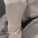 Courage Vandfast  Brushed Organic Cuff Armbånd Sølvbelagt, DNSK København