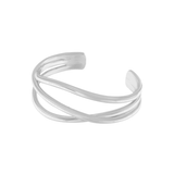 Passion Waterproof 3 Cuerdas Cuff Pulsera Plateada