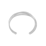 Passion Waterproof 3 Cuerdas Cuff Pulsera Plateada