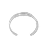 Passion Waterproof 3 Cordes Cuff Bracelet Plaqué Argent