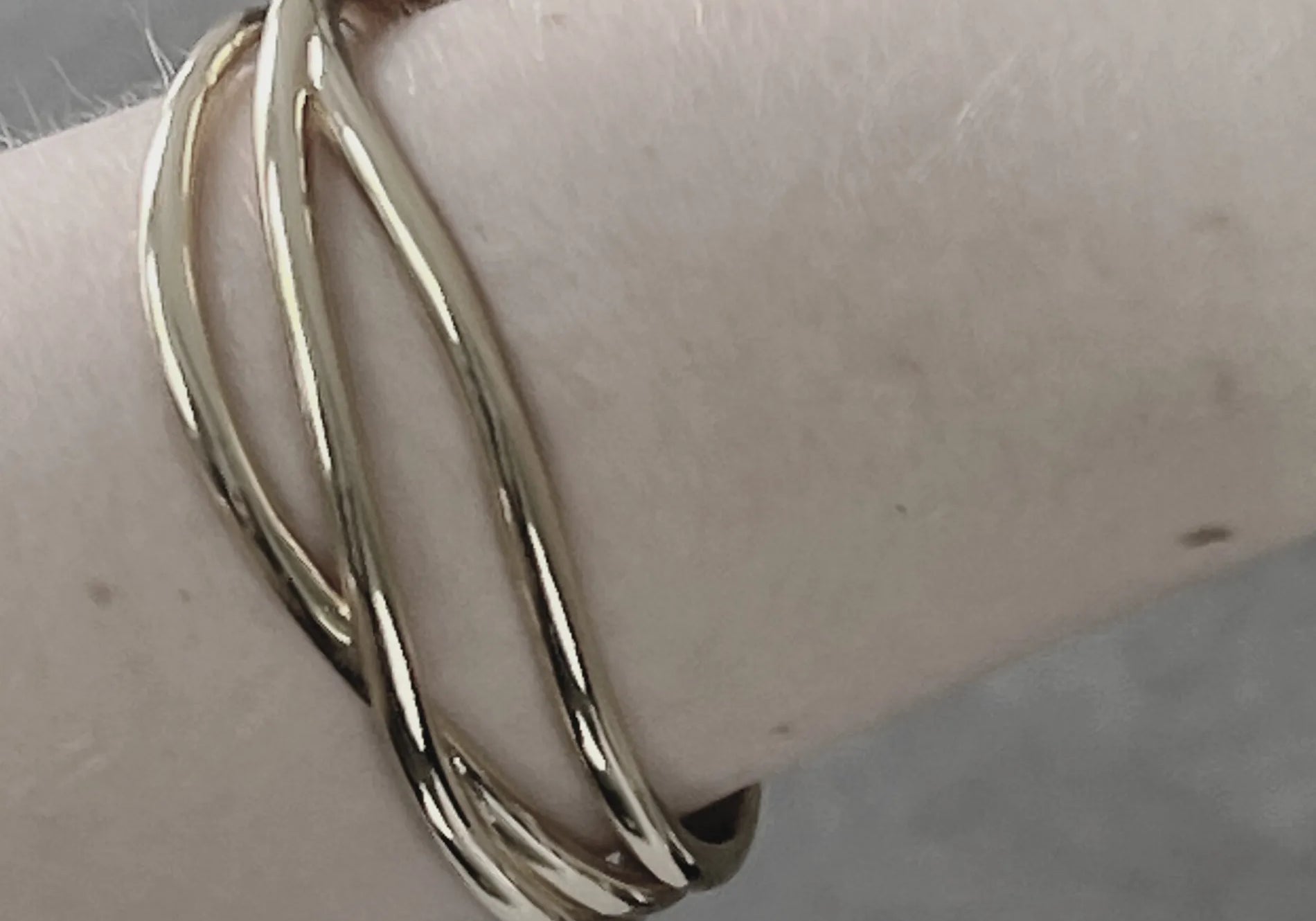 Passion Waterproof 3 String Cuff Bracelet Silver Plating, DNSK Copenhagen