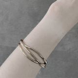 Passion Waterproof 3 String Cuff Bracelet 18K Gold Plating
