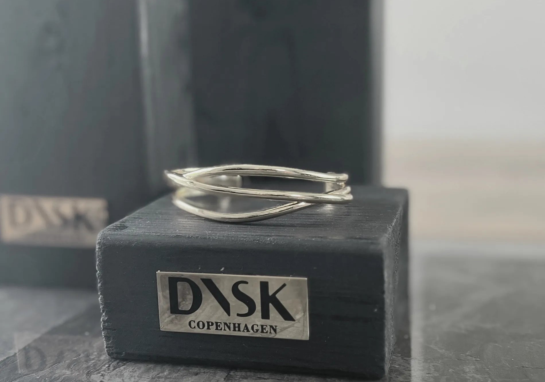 Passion Waterproof 3 String Cuff Bracelet Silver Plating, DNSK Copenhagen