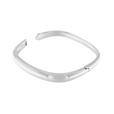 Passion Waterproof Square Cuff Bracelet Silver Plating