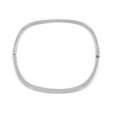 Passion Waterproof Square Cuff Bracelet Silver Plating