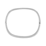 Passion Waterproof Square Cuff Bracciale placcato argento
