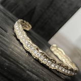 Joy Vandfast Chunky CZ Cuff Armbånd 18K Guldbelagt