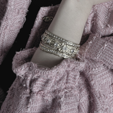 Joy Vandfast CZ Organic Bangle 18K Guldbelagt