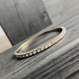 Joy Vandfast CZ Organic Bangle 18K Guldbelagt