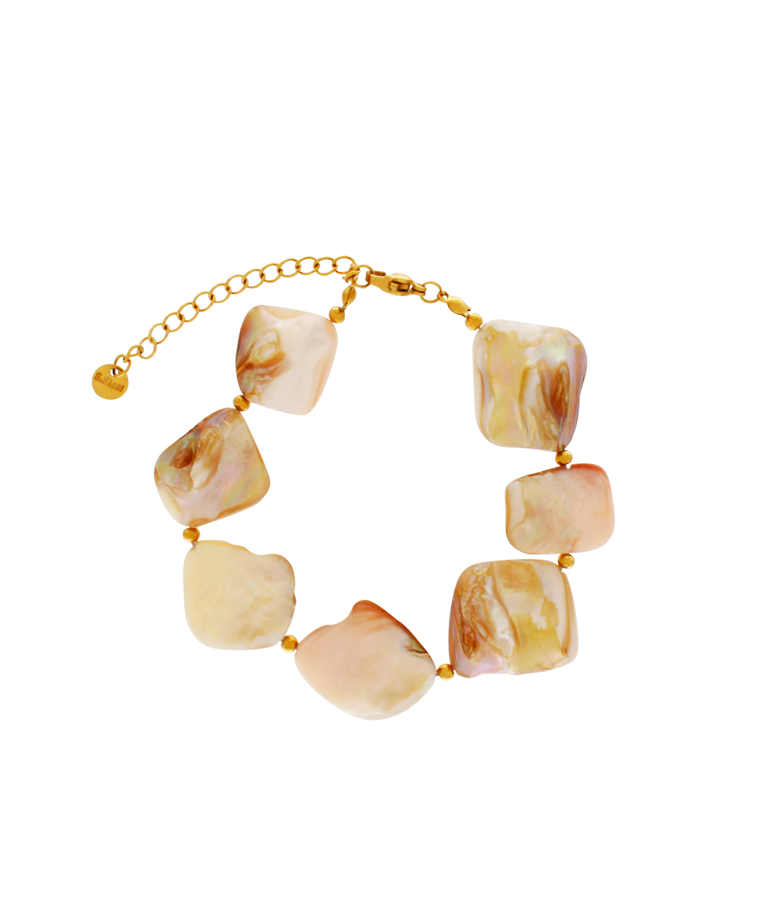 Joy Waterproof Natural Shell Bracelet 18K Gold Plating, DNSK Copenhagen