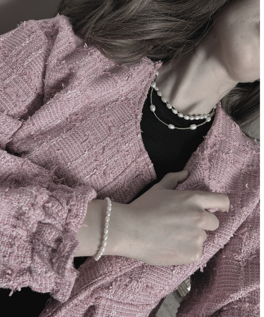 Joy Waterproof Elastic Irregular Small Freshwater Pearl Bracelet, DNSK Copenhagen