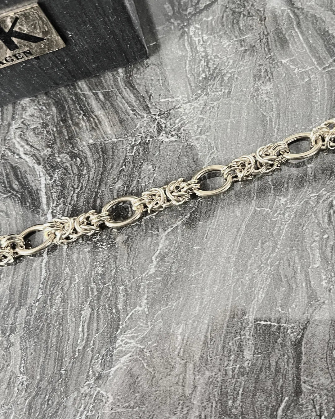 Courage Waterproof  Knitted Ring Bracelet 18K Gold Plating, DNSK Copenhagen