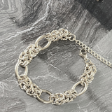 Courage Wasserfester  Gestricktes Ring-Armband 18K Goldplattierung