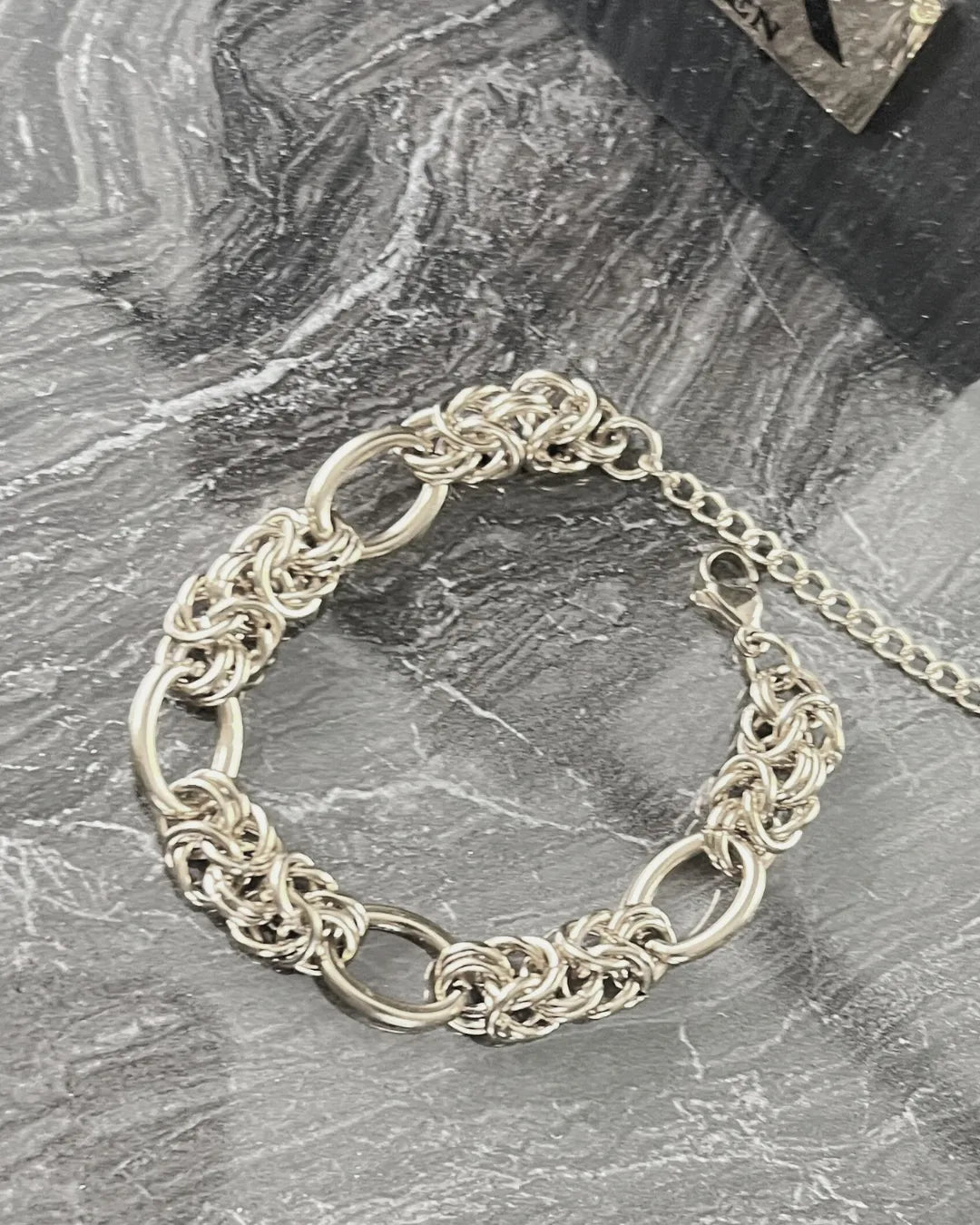Courage Waterproof  Knitted Ring Bracelet 18K Gold Plating, DNSK Copenhagen