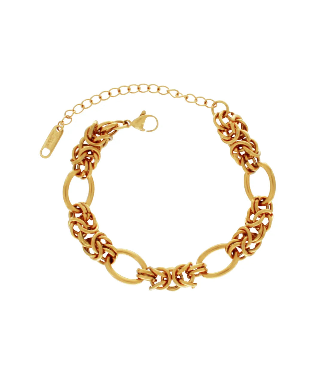 Courage Waterproof  Knitted Ring Bracelet 18K Gold Plating, DNSK Copenhagen