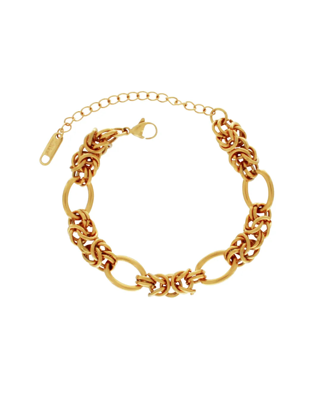 Courage Waterproof  Knitted Ring Bracelet 18K Gold Plating, DNSK Copenhagen