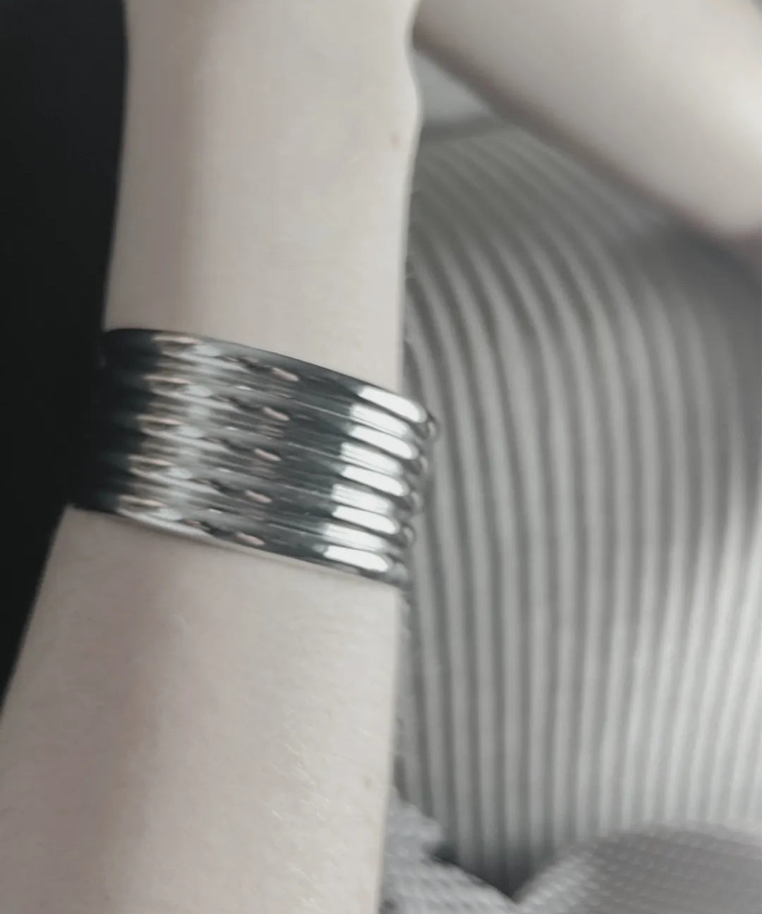 Courage Waterproof Multi Row Cuff Bracelet Silver Plating, DNSK Copenhagen