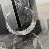 Courage Waterproof Multi Row Cuff Bracelet Silver Plating, DNSK Copenhagen