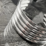 Courage Waterproof Multi Row Cuff Bracelet Silver Plating, DNSK Copenhagen