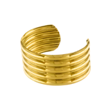Courage Waterproof Multi Row Cuff Bracelet Plaqué Or 18K Plaqué